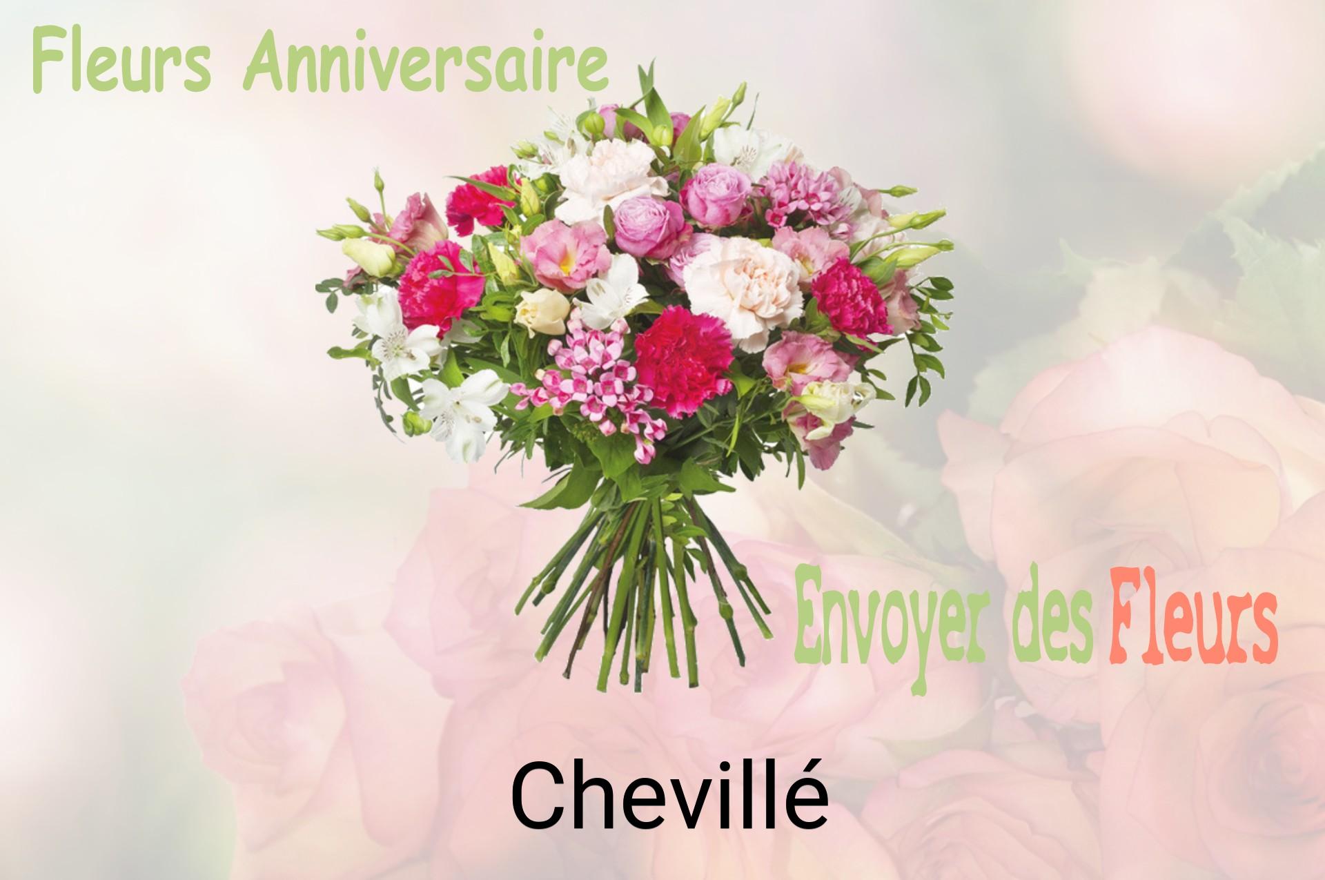 Bouquet de fleurs d’anniversaire livré à Chevillé